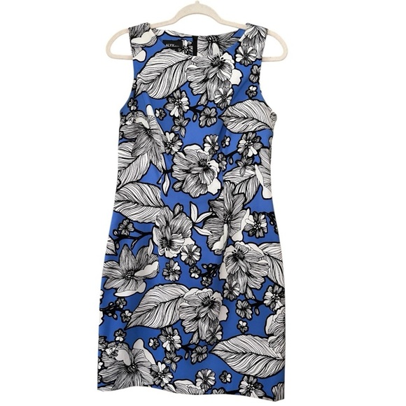 Alyx Blue and White Floral Mini Dress - Picture 1 of 10